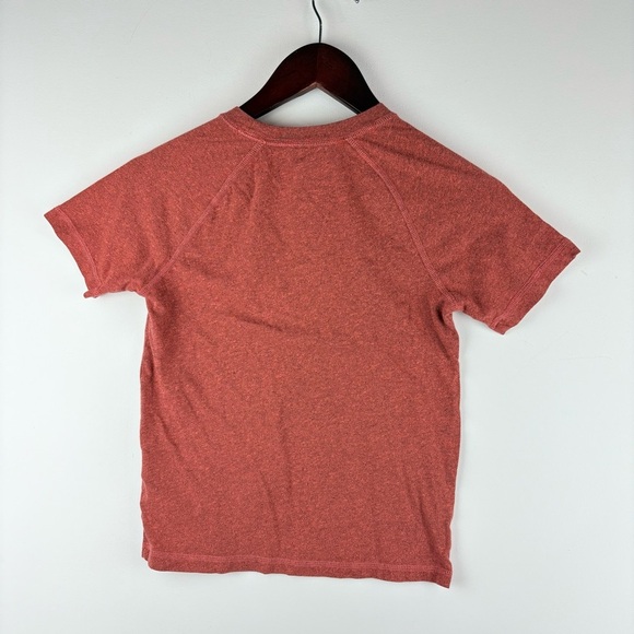 AF Abercrombie Kids Boys Orange Short Sleeve Stretch Shirt Top Size 7 8 Medium - Picture 4 of 4